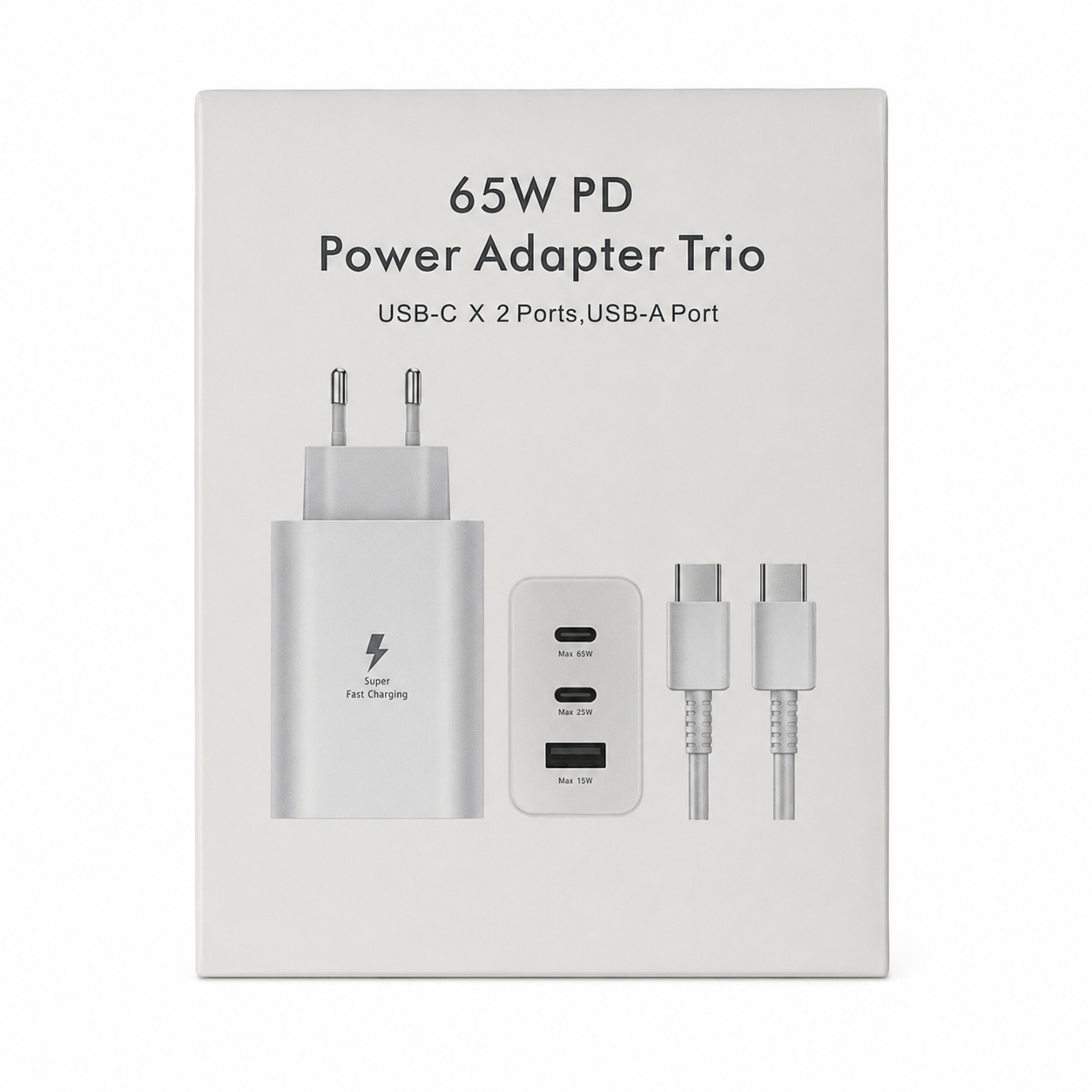 Cargador rápido 65W USB-C